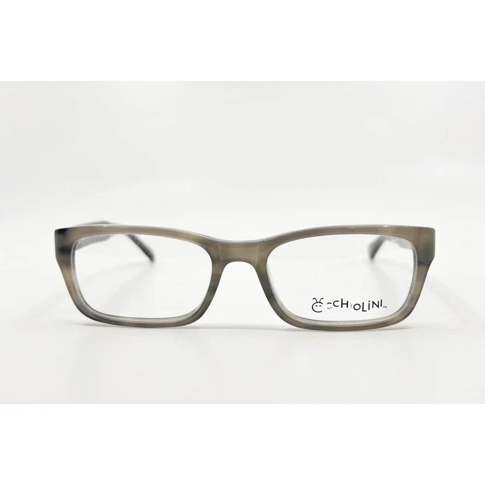 Occhi 1022 Grey Tort Checks Eyeglasses Frames 46-16-130 Womens Rectangle Gray